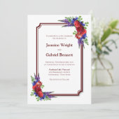 Roodbruin Roos van Bourgogne Kaart (Staand voorkant)