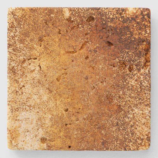 Roodbruin Rustic Weathered Grunge Koper Stenen Onderzetter (Voorkant)