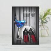 roodbruin van de roodbruine martini - cocktail kaart (Staand voorkant)