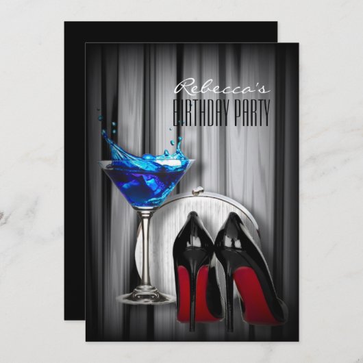 roodbruin van de roodbruine martini - cocktail kaart (Voorkant / Achterkant)