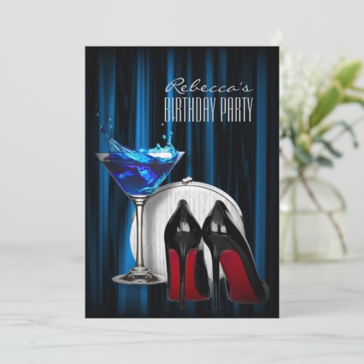 roodbruin van de roodbruine martini - cocktail kaart (Staand voorkant)