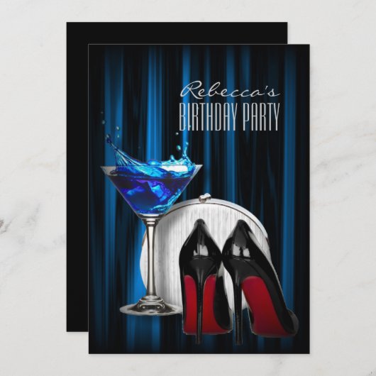 roodbruin van de roodbruine martini - cocktail kaart (Voorkant / Achterkant)