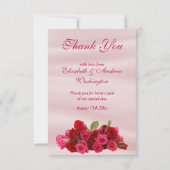 Roodbruin van rozemarijn bedankkaart (Achterkant)