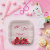 Roodbruin van rozemarijn papieren bordje (Feest)