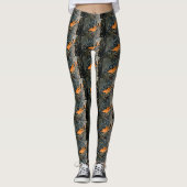 roodbruin zwart leggings (Voorkant)