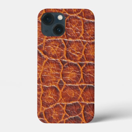Roodbruine Alligator Skin Print Case-Mate iPhone Case (Achterkant)