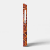 Roodbruine Alligator Skin Print Case-Mate iPhone Case (Achterkant / Links)
