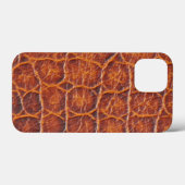 Roodbruine Alligator Skin Print Case-Mate iPhone Case (Achterkant (horizontaal))