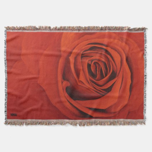 Roodbruine blik deken (Voorkant)