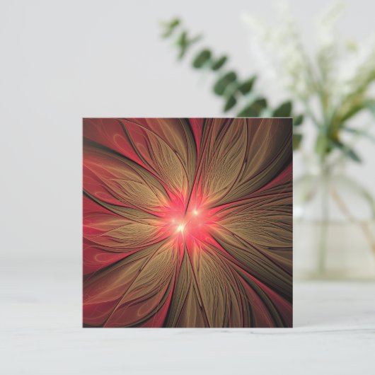 Roodbruine bloem (Staand voorkant)