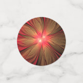 Roodbruine bloem confetti (Kleine voorkant)