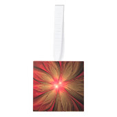 Roodbruine bloem decoratie (Voorkant)