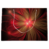 Roodbruine bloem groot cadeauzakje (Voorkant)