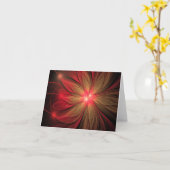 Roodbruine bloem kaart (Gele Bloem)