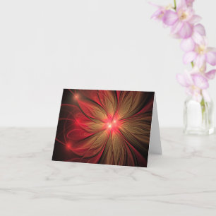 Roodbruine bloem kaart