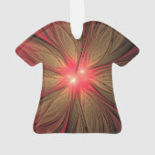 Roodbruine bloem ornament (achterkant)