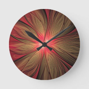 Roodbruine bloem ronde klok