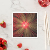 Roodbruine bloem servet (Insitu)