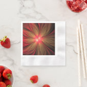 Roodbruine bloem servet (Insitu)