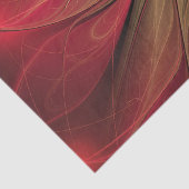 Roodbruine bloem tissuepapier (Detail)