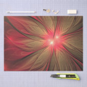 Roodbruine bloem tissuepapier (Craft)