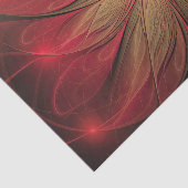 Roodbruine bloem tissuepapier (Detail)