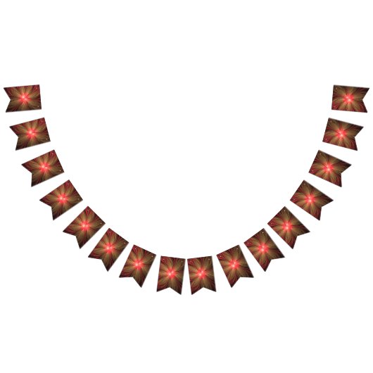 Roodbruine bloem vlaggetjes (Alle)