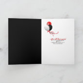 roodbruine kaars wordt ouder kaart (Binnen)