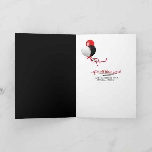 roodbruine kaars wordt ouder kaart (Binnen)