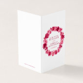 Roodbruine kaart voor huwelijksritten (Buitenkant)