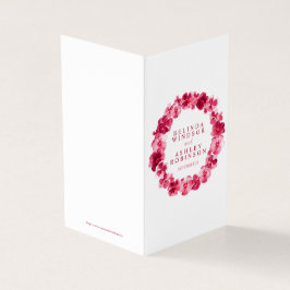 Roodbruine kaart voor huwelijksritten