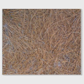 Roodbruine naalden van roodbruine pijnbomen, foto cadeaupapier (Vlak)