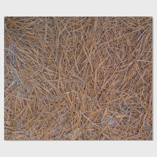 Roodbruine naalden van roodbruine pijnbomen, foto cadeaupapier (Vlak)