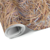 Roodbruine naalden van roodbruine pijnbomen, foto cadeaupapier (Rol Hoek)