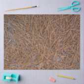 Roodbruine naalden van roodbruine pijnbomen, foto tissuepapier (Craft)