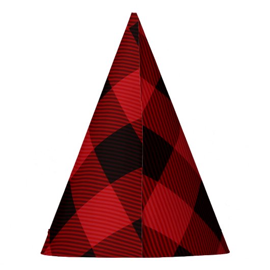 roodbruine rode buffelpartij in de winter feesthoedjes (Achterkant)