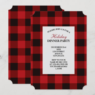 roodbruine rode buffelpartij in de winter kaart