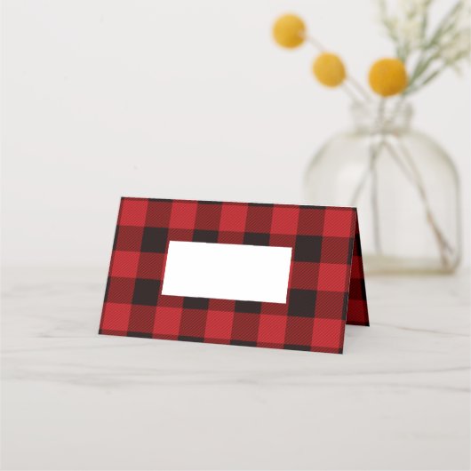 roodbruine rode buffelpartij in de winter plaatskaartje (Voorkant)