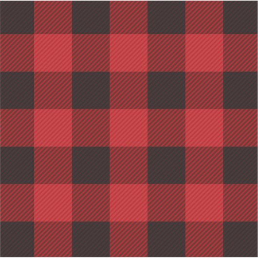 roodbruine rode buffelpartij in de winter sticker (Voorkant)