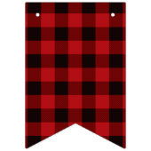 roodbruine rode buffelpartij in de winter vlaggetjes (Tweede vlag)