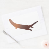 roodbruine Sticker met ottergradiënt (Envelop)