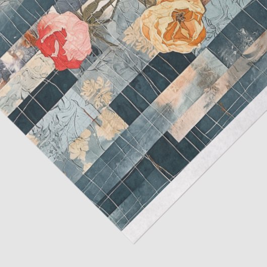 , roodbruine textuur tissuepapier (Detail)