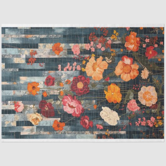 , roodbruine textuur tissuepapier (Voorkant)