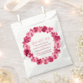 Roodbruine waterverf bruiloft rimpelt me in de war bedankzakje (Geknipt)