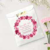 Roodbruine waterverf bruiloft rimpelt me in de war bedankzakje (Gezegeld)