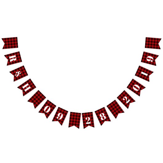 roodbruingebluste bruinktvis welkom op winterfeest vlaggetjes (Alle)