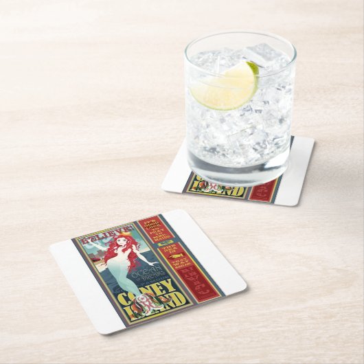 roodbruinkoolvis kartonnen onderzetters (Insitu)