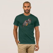 Roodbuik Parrot Pair T-shirt (Voorkant volledig)