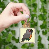 Roodbuikparrot Sleutelhanger (Hand)