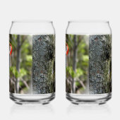 Roodbuikspecht Blikvorm Glas (Links)